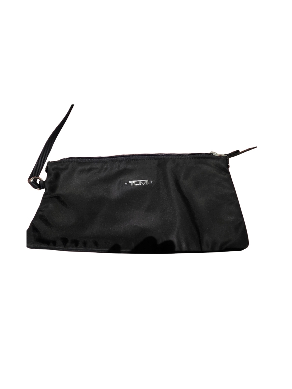 Tumi Black Nylon Tote with Red-Trimmed Handles And Detachable Pouch - Picture 3 of 3